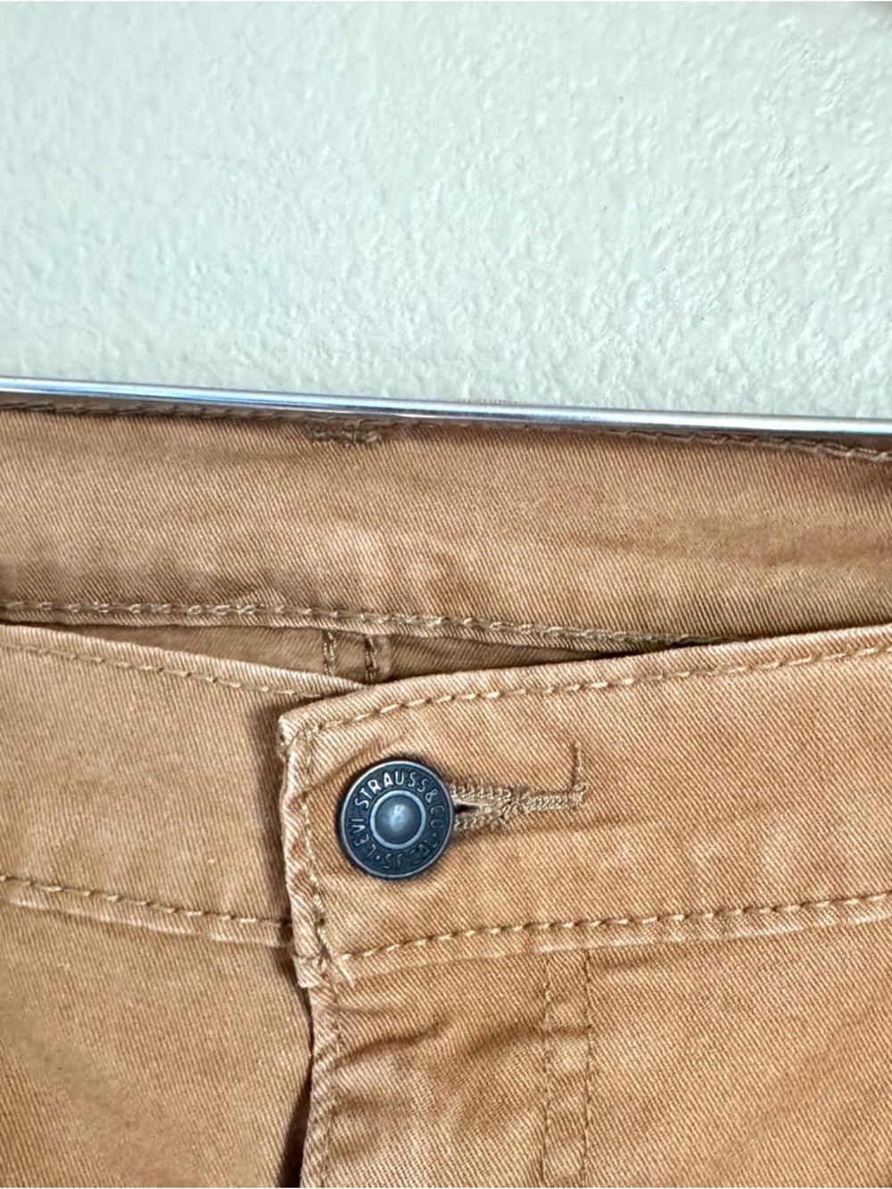 Levi’s MENS 505 Regular Fit Straight Jeans Carraway Tan Size 40x32 - Picture 3 of 8